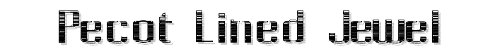 Pecot Lined Jewel font